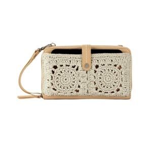 The Sak Natural Medallion Iris Smartphone Crossbody Bag Mini Size